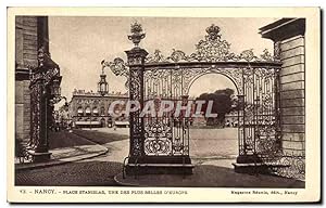 Carte Postale Ancienne Nancy Place Stanislas Une Des Plus Belles D'Europe
