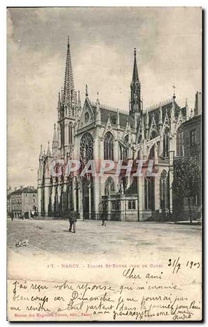 Carte Postale Ancienne Nancy Eglise St Epvre