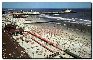 Carte Postale Ancienne Bathers And The Beach At Atlantic City A bird