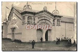 Carte Postale Ancienne Exposition de Nancy Les Palais Electricite