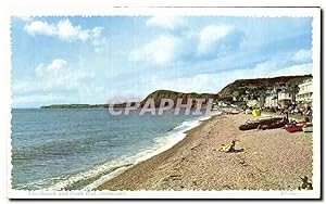 Carte Postale Ancienne The Beach and peak Hill Sidmouth