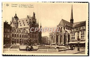 Carte Postale Ancienne Louvain La Collegiale St Pierre