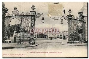 Carte Postale Ancienne Nancy Place Stanislas et Grilles Jean Lamour