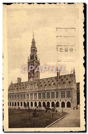 Carte Postale Ancienne Louvain Bibliotheque de I'Universelle Library