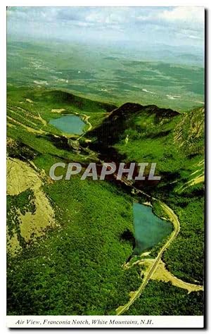 Carte Postale Ancienne Air View Franconia Notch White Mountains