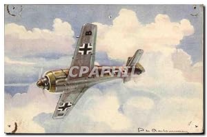 Carte Postale Ancienne Focke Wulf Avion Aviation