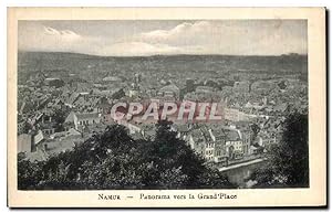 Carte Postale Ancienne Namur panorama vers la Grand Place