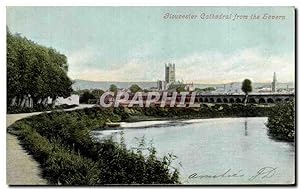 Carte Postale Ancienne Gloucester Cathedral from the Severn