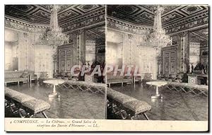 Carte Postale Ancienne Compiegne Le Château Grand Salon de Reception des Dames d'Honneur