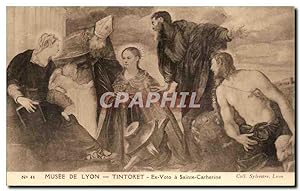 Carte Postale Ancienne Lyon Musee De Tintoret Ex Voto Sainte Catherine