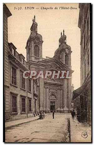 Carte Postale Ancienne Lyon Chapelle de I'Hôtel Dieu