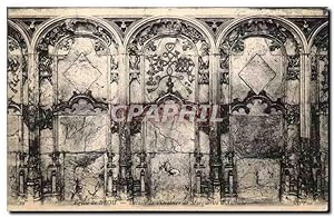 Carte Postale Ancienne Eglise De Brou Details de I'Oratoire de Marguerite d'Autriche