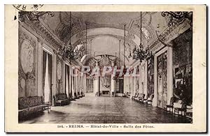 Carte Postale Ancienne Reims Hôtel de Ville Salle Des Fêtes