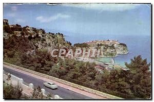 Carte Postale Ancienne La Rocher de Monaco