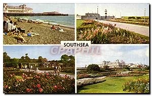 Carte Postale Moderne Southsea Beach and south Parade Pier Fort Rose Gardens