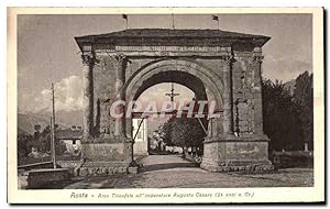 Carte Postale Ancienne Aosta Arco Trionfale all imperatore Augusto Casare