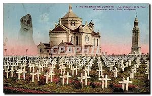Carte Postale Ancienne ND de Lorette vue Notre Dame La Chapelle et la Tour