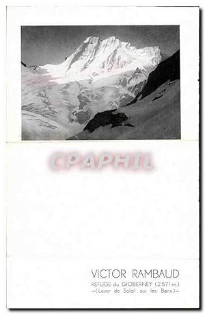 Carte format dépliant Victor Ramboud Refuge du Gioberney Aime Moussier Chalets a l'Alpe d'Huez
