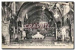 Carte Postale Ancienne Paray Le Monial Intérieur de la Chapelle de la Visitation eu le Sacre Coeu...