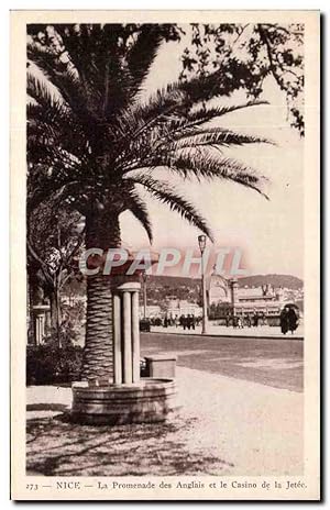 Carte Postale Ancienne Nice La Promenade Des Anglais Et Le Casino De La Jetée