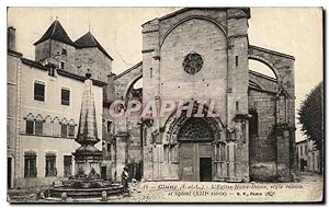 Carte Postale Ancienne Cluny L'Eglise Notre Dame Style roman et ogival