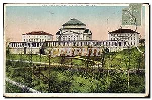 Carte Postale Ancienne New York University and Hall of fame