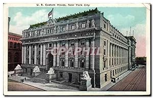 Carte Postale Ancienne U S Custom House New York City