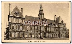 Carte Postale Ancienne Reims L'Hôtel De Ville