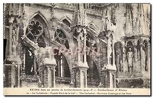 Carte Postale Ancienne Reims Dans Ses Années De Bombardements Militaria