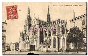 Carte Postale Ancienne Nancy Eglise Saint Epvre Et Place des Dames