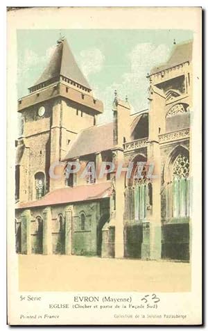 Carte Postale Ancienne Evron Eglise
