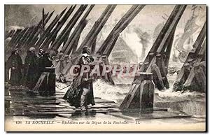 Carte Postale Ancienne La Rochelle Richelieu Sur La Digue de La Rochelle