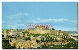 Carte Postale Moderne Olympic Airways Boeing Athens Général view of the Acropolis
