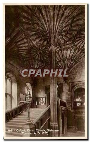 Carte Postale Ancienne Oxford Christ Church Staircase