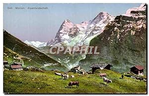 Carte Postale Ancienne Murren Alpenlandschaft