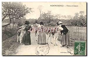 Carte Postale Ancienne Montmorency Freres Et Soeurs Anes