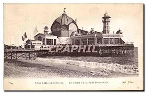 Carte Postale Ancienne Nice Le Palais de la Jetée Promenade