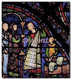 Carte Postale Moderne Chartres cathédrale Marchand de fourrures 13eme