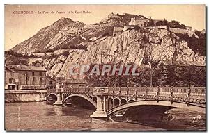 Carte Postale Ancienne Grenoble Le Pont de France et le Fort Rabot