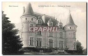 Carte Postale Ancienne île Bouchard Château Du Temple