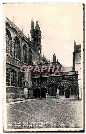Carte Postale Ancienne Bruges Basiliek van het Heilig