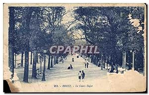 Carte Postale Ancienne Brest Le Cours Dajot