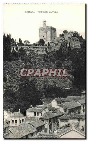 Carte Postale Ancienne Granada Torre De La Vela