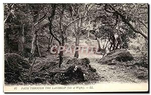 Carte Postale Ancienne Path Through The Landslip Isle of Wight