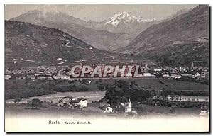 Carte Postale Ancienne Aosta Veduta générale
