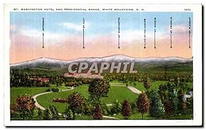 Carte Postale Ancienne Washington Hôtel and Presidential Range White Mountains