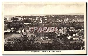 Carte Postale Ancienne Pau vue générale Gelos et le Palais d'Hiver