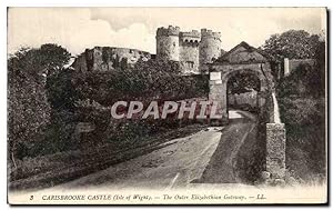 Carte Postale Ancienne Carisbrooke Castle The Outer Elisabethian gateway