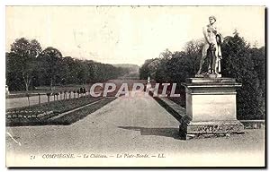 Carte Postale Ancienne Compiegne Le Château La Plate Bande