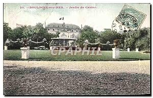 Carte Postale Ancienne Boulogne Sur Mer Jardin du Casino